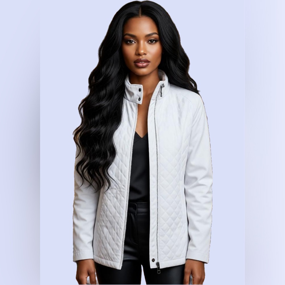 Colosseum White Quilted Jacket S • Light Puffer Coat